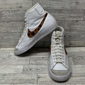 Nike‎ Blazer Leopard Mid Trainers DA8736-101 White Women Size 7